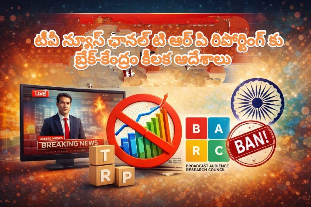 టీవీ న్యూస్ ఛానళ్ల టీఆర్‌పీ రిపోర్టింగ్‌కు బ్రేక్ – కేంద్రం కీలక ఆదేశాలు