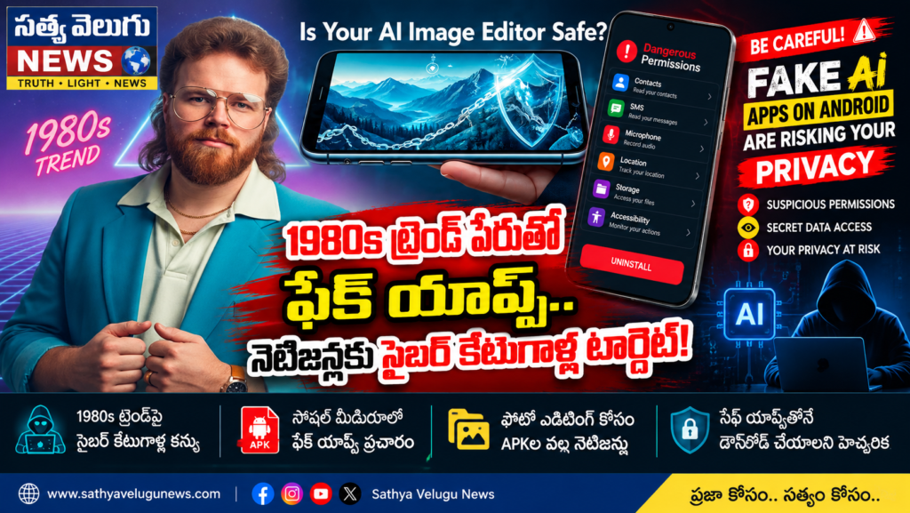 1980s ట్రెండ్ పేరుతో ఫేక్ యాప్స్.. నెటిజన్లకు సైబర్ కేటుగాళ్ల టార్గెట్!