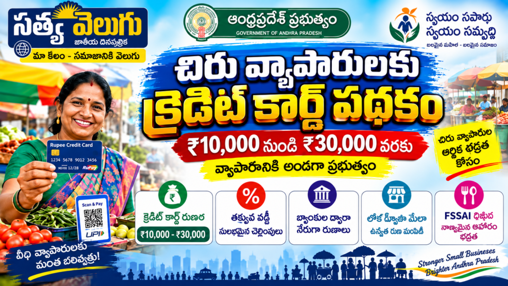 చిన్న వ్యాపారులకు క్రెడిట్ కార్డు.. ₹10,000 నుంచి ₹30,000 వరకు రుణ సదుపాయం