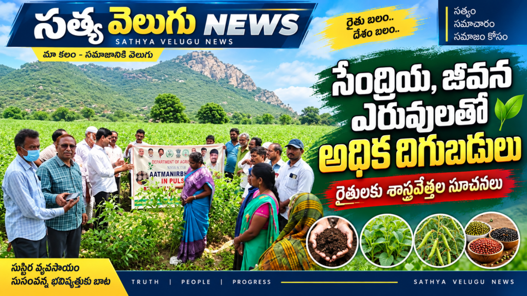 సేంద్రియ, జీవన ఎరువులతో అధిక దిగుబడులు