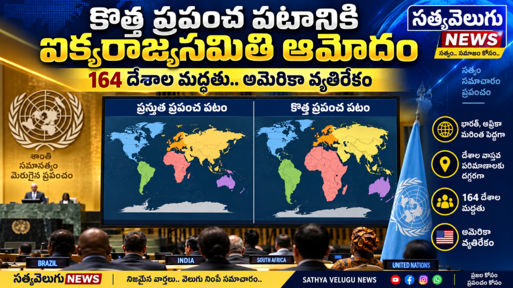 కొత్త ప్రపంచ పటానికి ఐక్యరాజ్యసమితి ఆమోదం